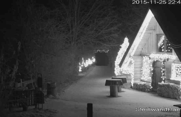 Winterbeginn 2015 Webcam 1 Steinwandklamm | ©: Steinwandklamm