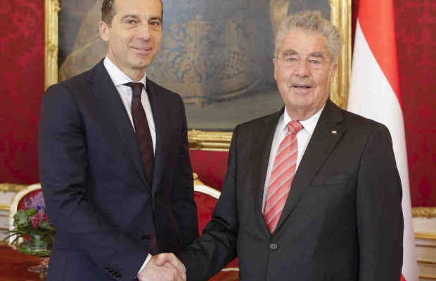 Bundespräsident Heinz Fischer mit Bundeskanzler Christian Kern Bundespräsident Heinz Fischer mit Bundeskanzler Christian Kern | © Peter Lechner/HBF