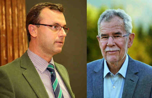 Norbert Hofer und Alexander Van der Bellen