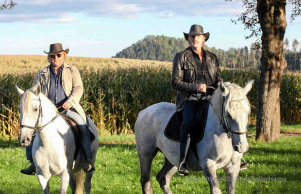 Soko Donau - Der Preis der Macht Die glorreichen Zwei: Die SOKO Donau-Cops, Gregor Seberg (Helmuth Nowak), Stefan Jürgens (Carl Ribarski) | Foto: ORF/SATEL-Film/Stefan Haring