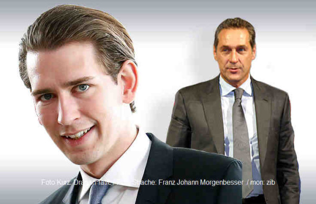 Kurz und Strache Sebastian Kurz und H.C. Strache