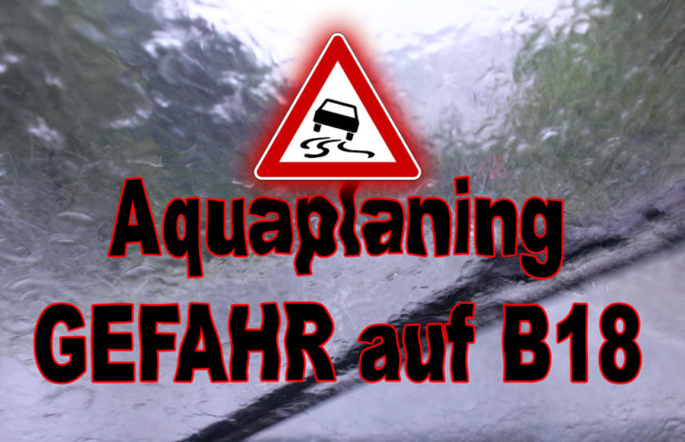Aquaplaning B18 Wolkenbruch 3.6.17 Aquaplaning B18