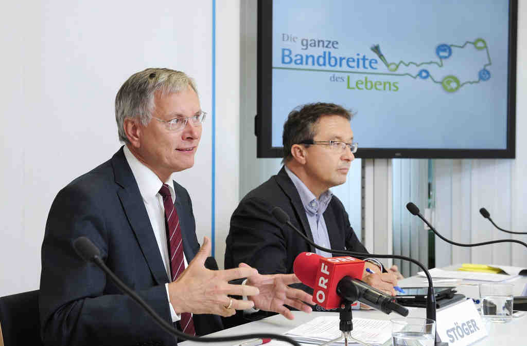 Infrastrukturminister Alois Stöger präsentierte den Start des Breitbandförderprogramms | ©: Zinner/BMVIT