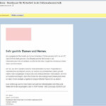 Warnmeldung BSI