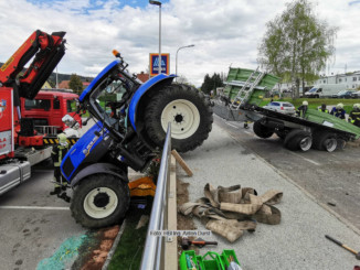 VU mit Traktor und Hänger 6.5.21 | Foto: HBI Ing. Anton Durst