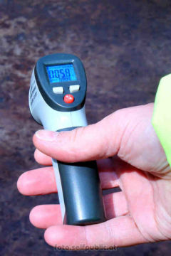 Erst 58°C, das reicht noch nicht! | Foto: PeterS/foto.selfpublic.at Klammopening 2015