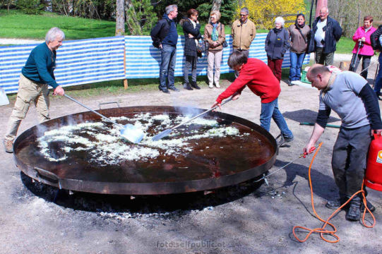 Teamarbeit bei Fam. Singer-Förstel, alle Generationen helfen zusammen! | Foto: PeterS/foto.selfpublic.at Klammopening 2015